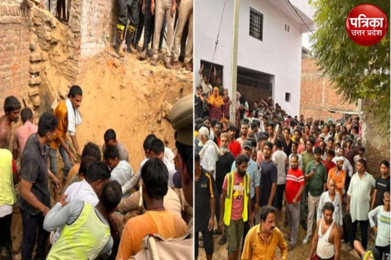 House collapsed in industrial area of ghaziabad 7 rescued