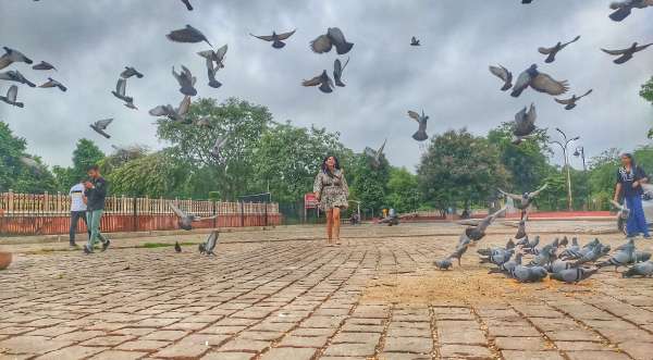 Clouds are kind since morning, light to moderate rain at some places