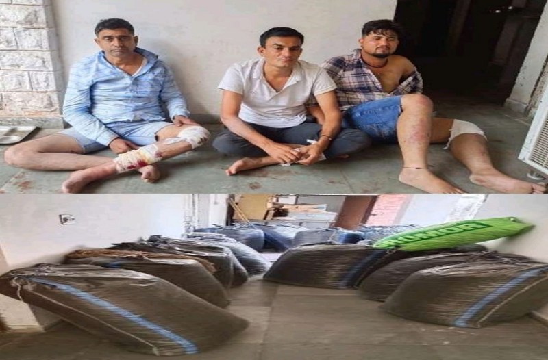 लोहावट थाने के एचएस सहित तीन तस्कर गिरफ्तार, 450 किलो अफीम डोडा पोस्त पकड़ा