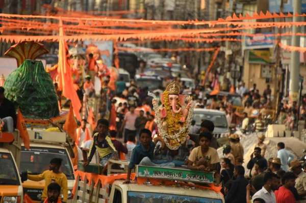 मैसूरु में गणेश प्रतिमा विसर्जन