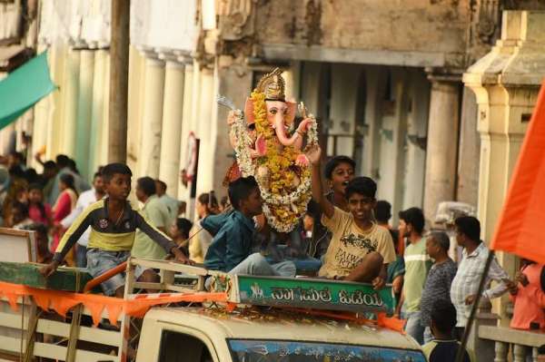 मैसूरु में गणेश प्रतिमा विसर्जन
