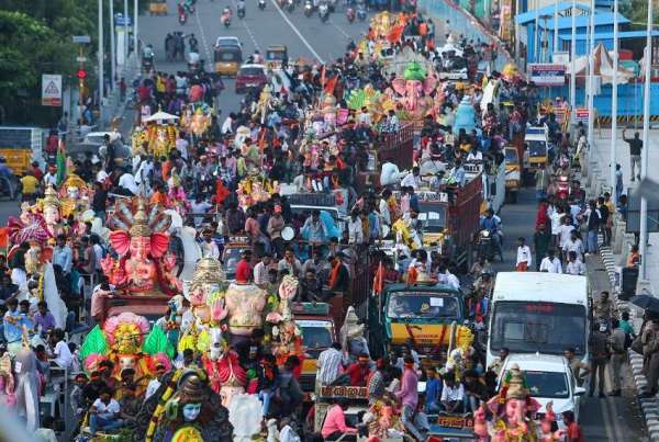 ganesh idols Immersion