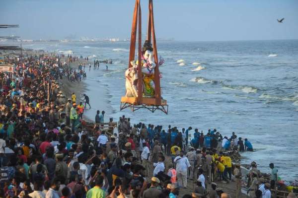 ganesh idols Immersion