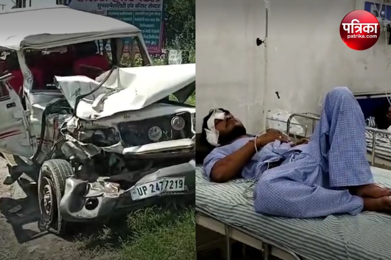 A family going to Haridwar met with an accident in Bijnor