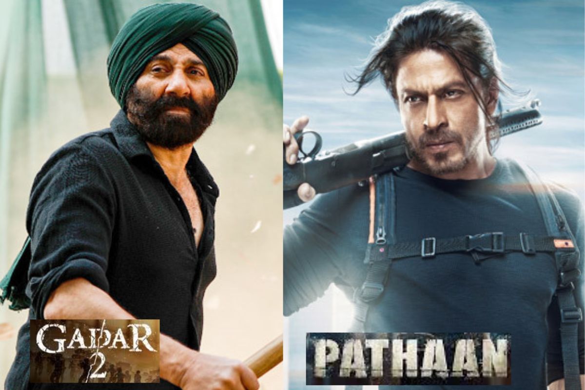 gadar 2 beat shahrukh khan pathan film to become highest earning hindi film in india