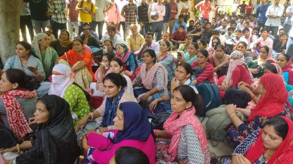 Rajasthan Nurse Recruitment 2023 Sangharsh Samiti surrounds Swasthya Bhawan