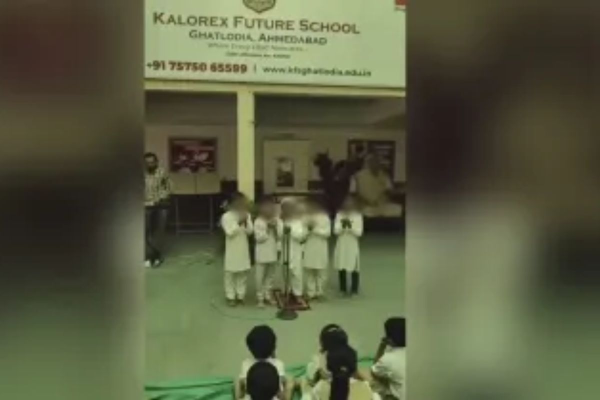 Hindu students namaz school Gujarat government ordered investigation
