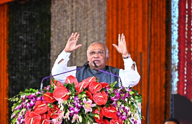 Mallikarjun Kharge In Raigarh