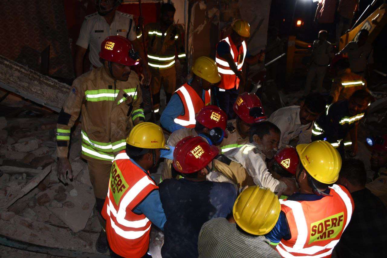 Major accident in the middle of the market in Pannilal Chowk Satna