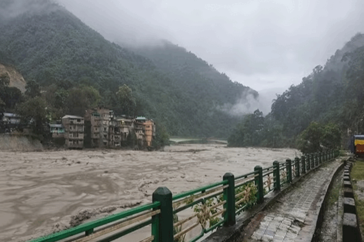 Cloud burst in Sikkim