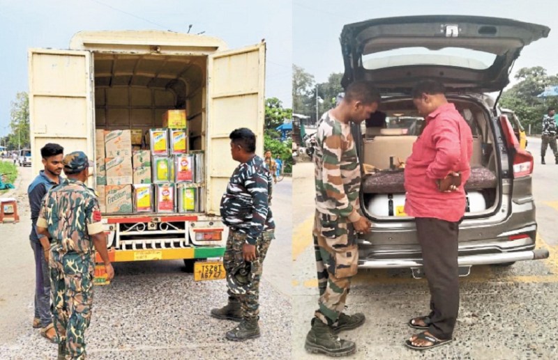 CG Assembly Election 2023 : वाहनों की हो रही सघन चेकिंग, कई जगह लगाए गए चेक पोस्ट