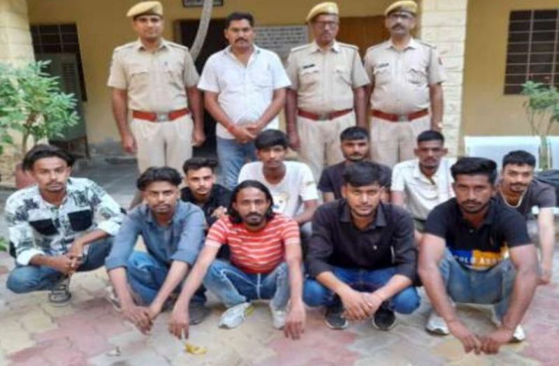 पाकिस्तान की जीत के बाद आपत्तिजनक नारेबाजी की थी, दस गिरफ्तार