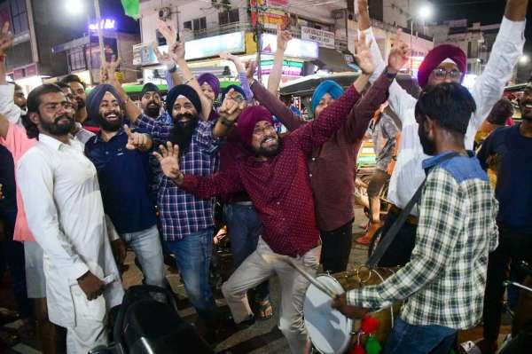 India wins over Pakistan celebration 
