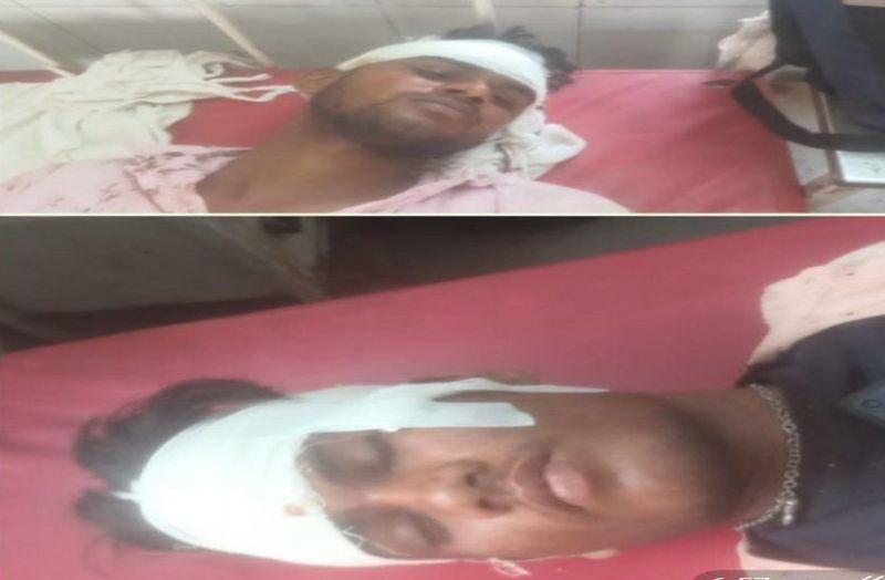 Families of two brothers clashed, one side including a woman and half a dozen injured