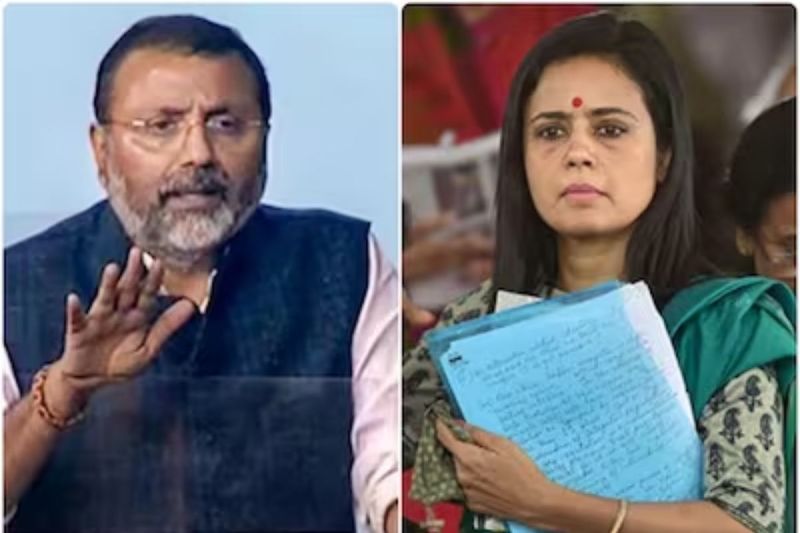 tmc mp mahua moitra sends legal notice to nishikant dubey