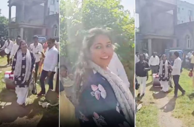 बेटी को बैंड बाजे के साथ धूमधाम से माइके लाते पिता