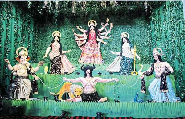 एकता दुर्गा उत्सव समिति, हटरी चौक, जूना बिलासपुर