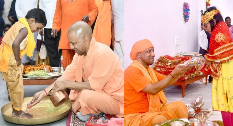 CM Yogi adityanath will worship till 3 days and 'Kanya Puja' at Ram Navami