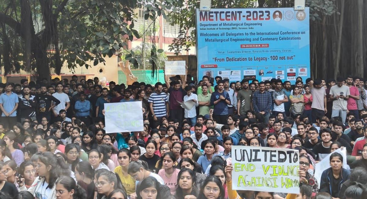 IIT-BHU Girl student molested and now students Protest