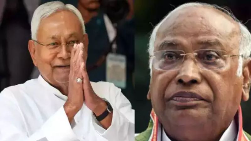  congress president mallikarjun kharge called bihar cm nitish kumar