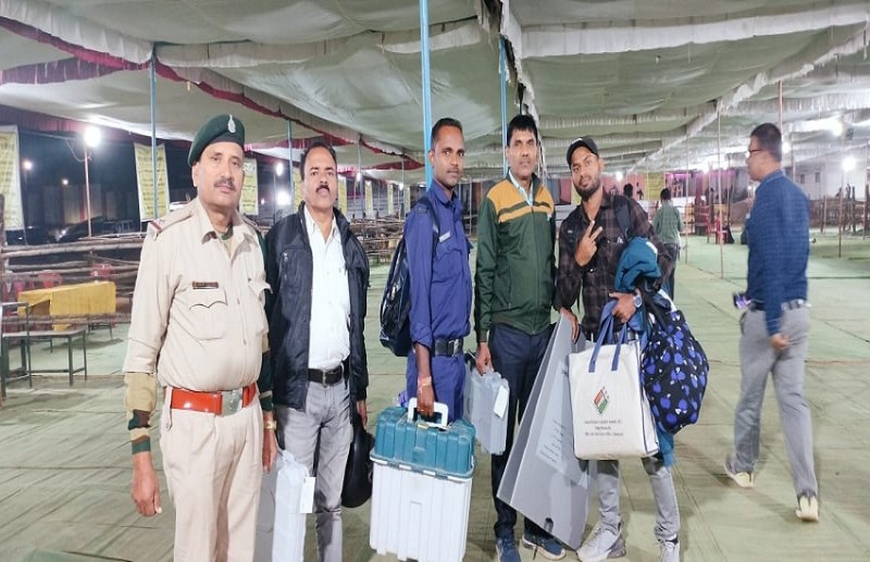 CG Election 2023: Polling team returned safely after voting