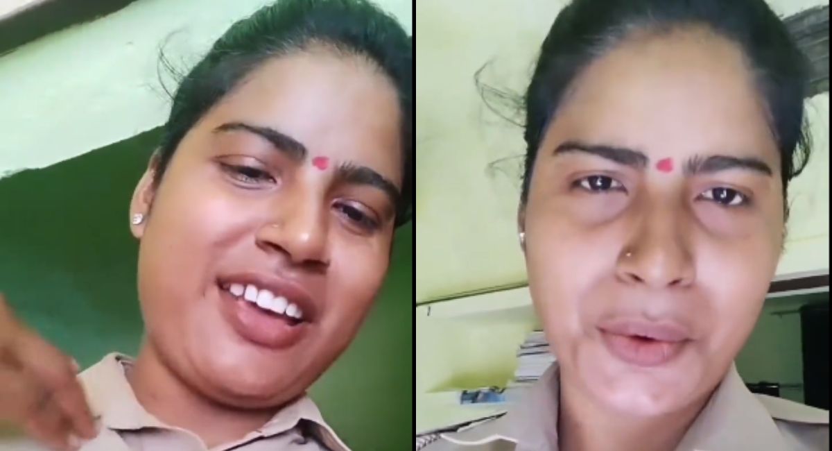 Video: महिला सिपाही का वीडियो वायरल, हैरान करने वाली है हरकत