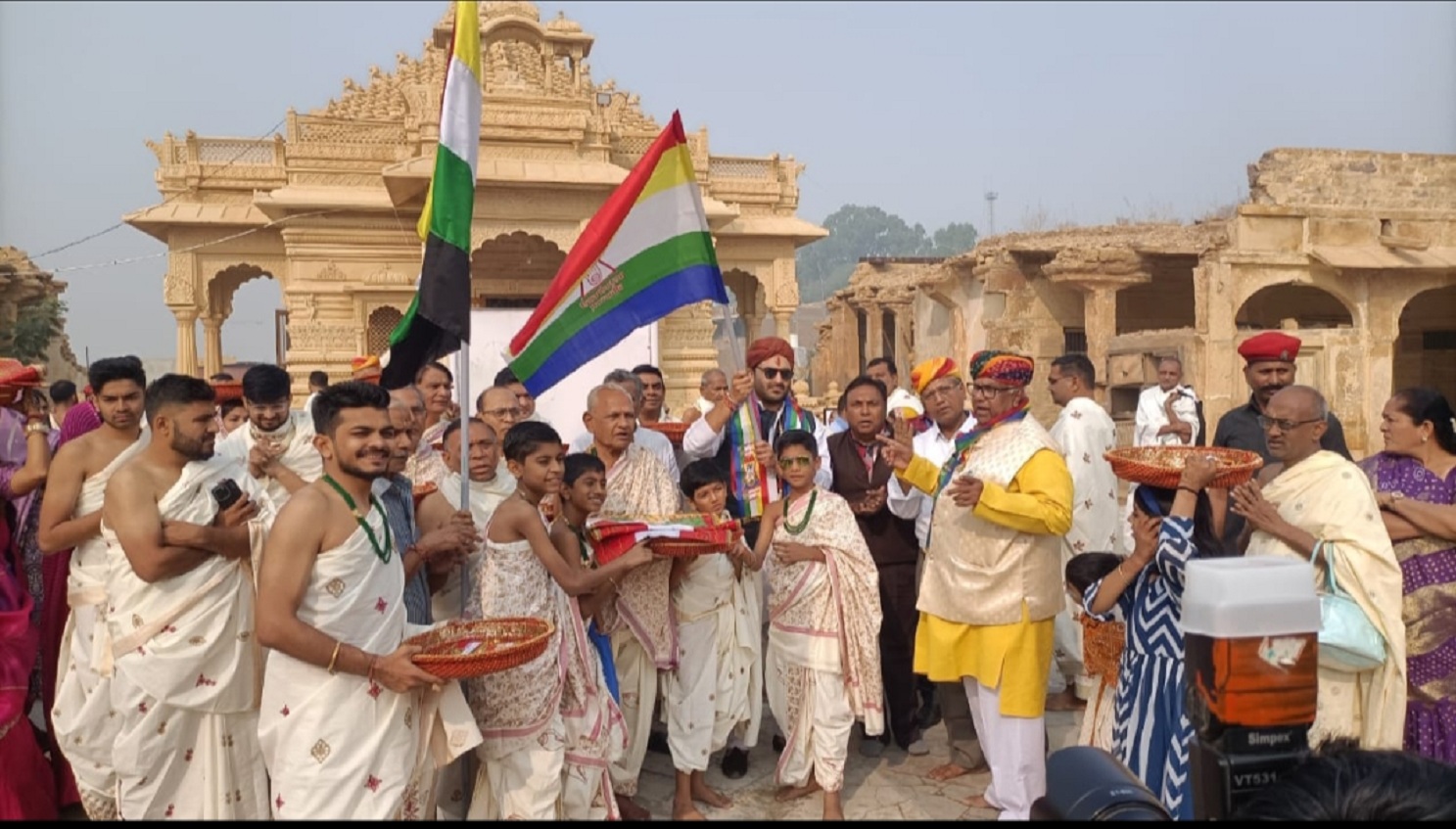 दुर्ग जिनालयों की वार्षिक ध्वजा महोत्सव विधिपूर्वक संपन्न