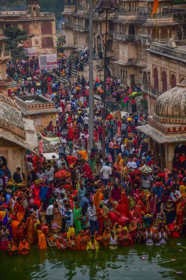 chath Puja at galta ji