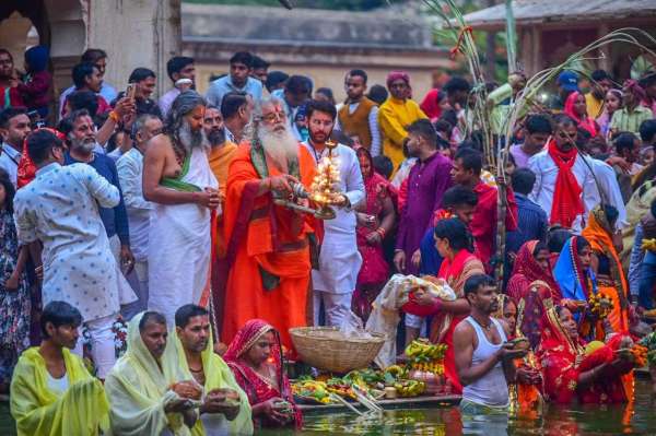 chath Puja at galta ji