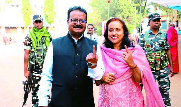 85.85 percent voting