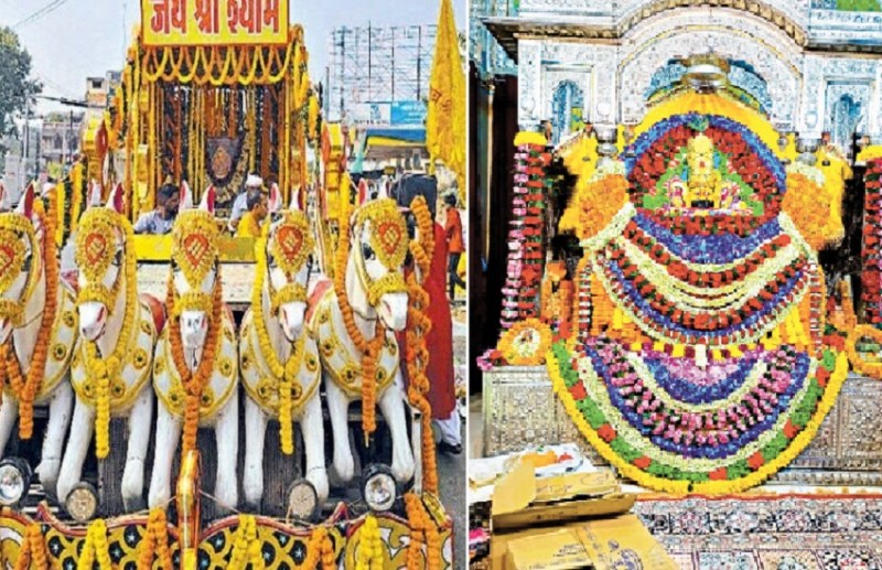 श्री खाटू श्याम के वार्षिकोत्सव में झूमें भक्त, 1100 महिलाएं ने निकाली भव्य निशान यात्रा