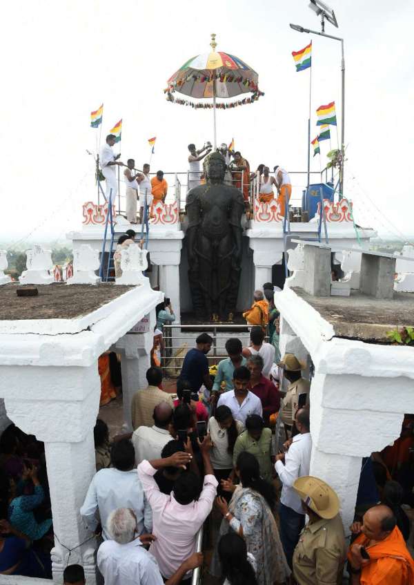 गोम्मटगिरी में 73वां महामस्तकाभिषेक अनुष्ठान