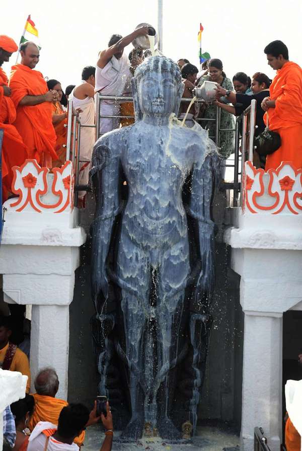 गोम्मटगिरी में 73वां महामस्तकाभिषेक अनुष्ठान