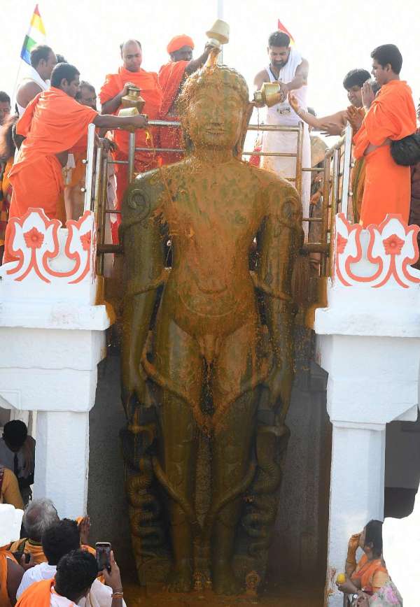 गोम्मटगिरी में 73वां महामस्तकाभिषेक अनुष्ठान