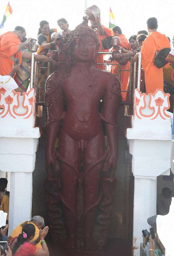 गोम्मटगिरी में 73वां महामस्तकाभिषेक अनुष्ठान