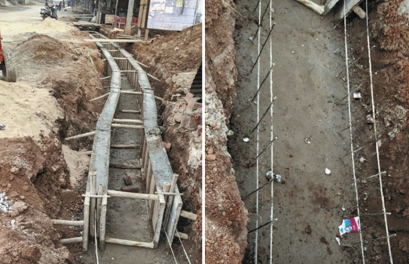 Disturbances on the quality of drain construction Janjgir champa