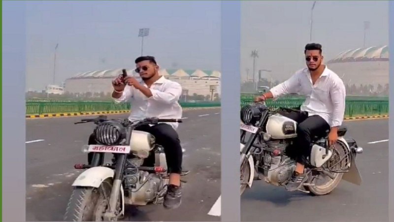 युवक ने लहराया तमंचा