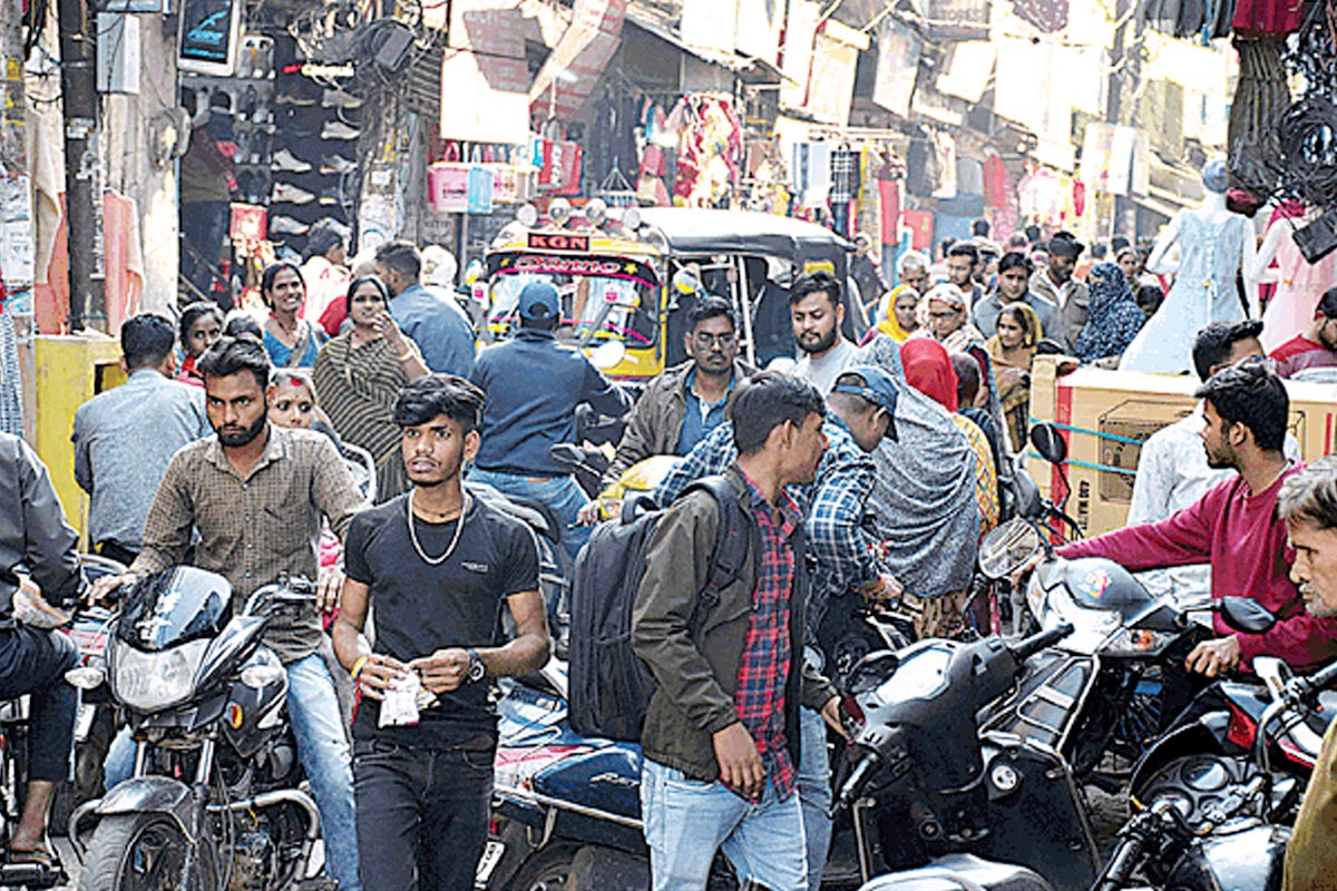 Manik Chowk market of Jhansi