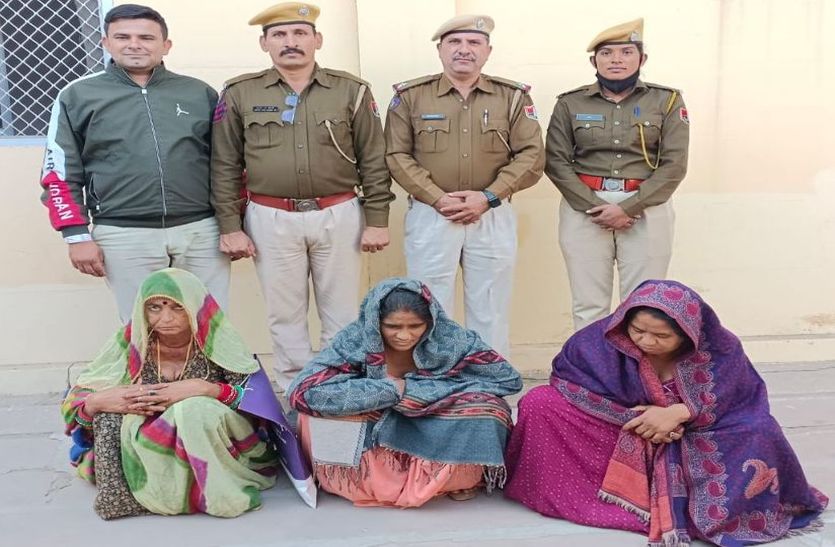 ज्वैलरी दुकान से चांदी चुराने की आरोपी तीन महिलाएं गिरफ्तार