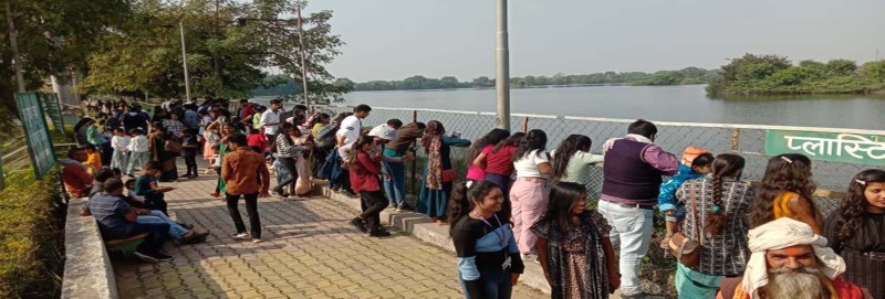 लौटी रौनक: ठंड में क्रोक्रोडायल पार्क में पहुंच रहे पर्यटकों की भीड़