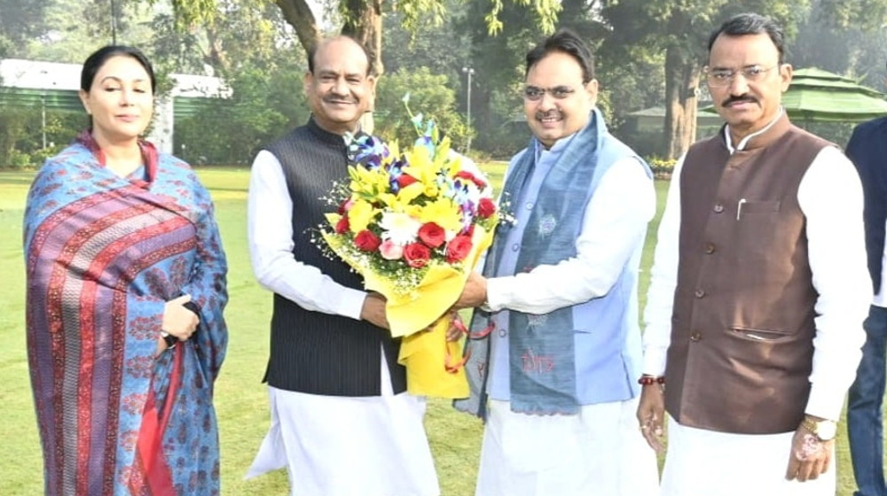 rajasthan cm bhajan lal sharma delhi visit om birla meet