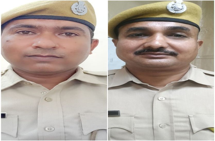 हेड कांस्टेबल कानसिंह व प्रवीण गहलोत को गैलेन्ट्री पदोन्नति