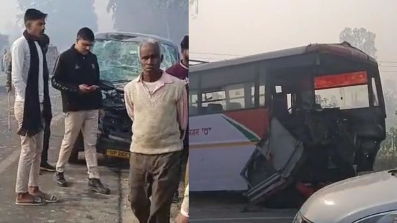 Horrific road accident on Bareilly Pilibhit Highway