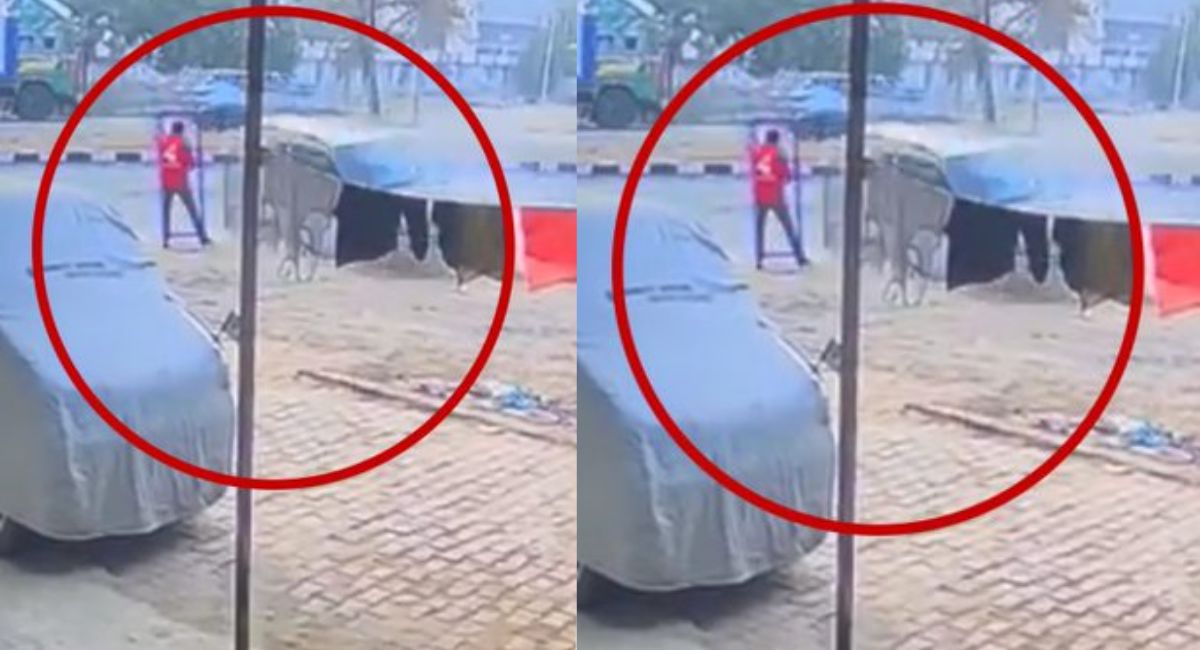 Video: युवक की मौत का लाइव वीडियो, बेकाबू कार ने पल भर में खत्म कर दी जिंदगी