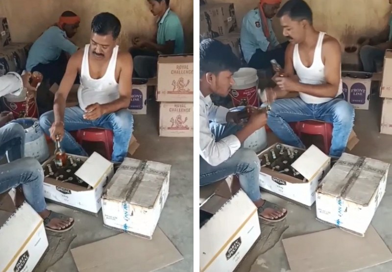 Video: मिलावटी शराब मामला: आबकारी एसआई सस्पेंड, 4 कर्मचारी बर्खास्त, वायरल हुआ था ये Video