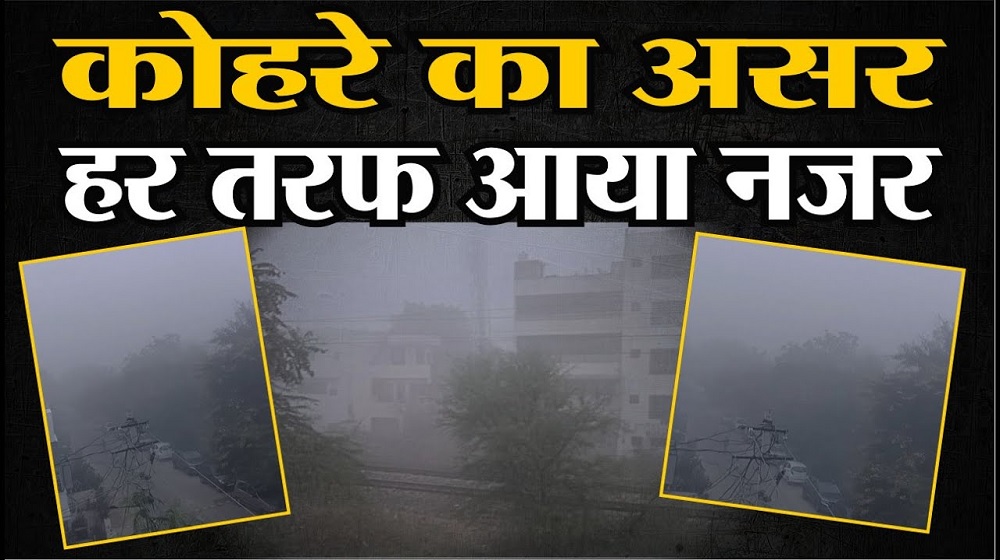 Weather Update : राजस्थान में हर तरफ बस कोहरा ही कोहरा, पड़ रही है प्रचंड ठंड, See Video