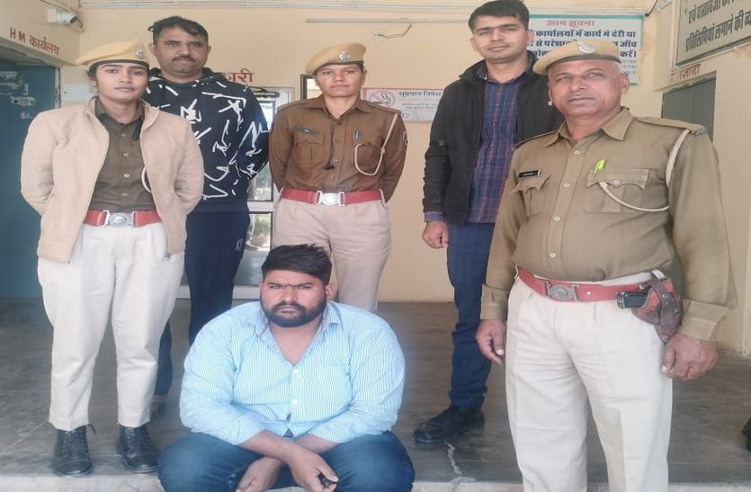 थाना परिसर से जब्त डम्पर चुराने का आरोपी चालक पकड़ा