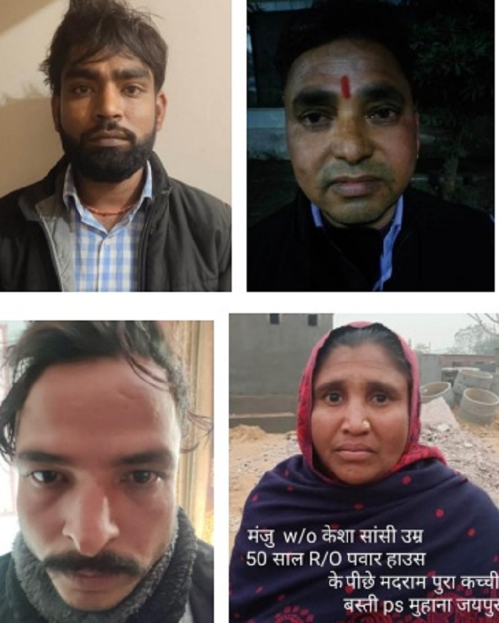 महिला सहित चार तस्करों को पकड़ा, स्मैक, गांजा बरामद