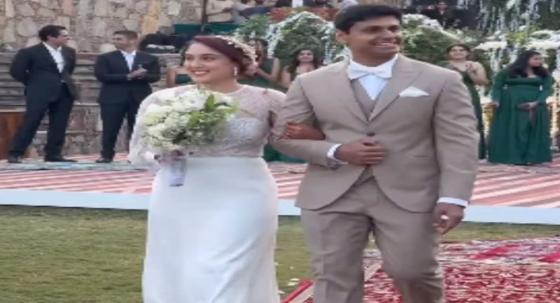 Ira and Nupur White Wedding In Lake City