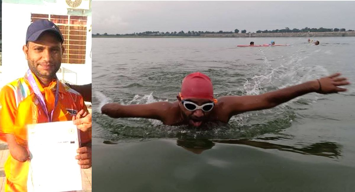Rajasthan News : हौंसलों के आगे हारी दिव्यांगता, 120 घंटे तैरकर जमनालाल ने बना
डाला वर्ल्ड रिकॉर्ड